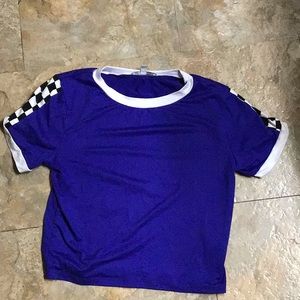 Blue Crop Top